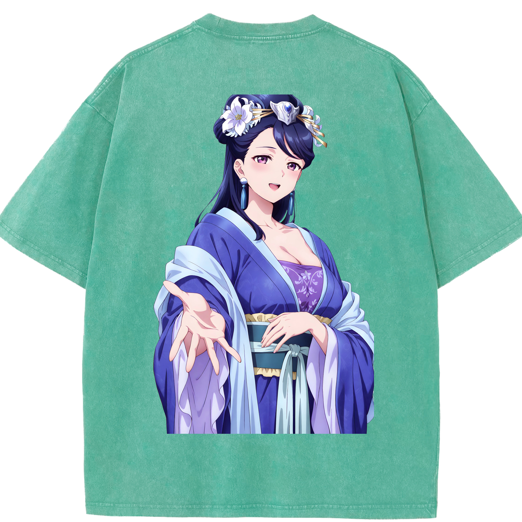 （画像用） 薬屋のひとりごと The Apothecary Diaries 綿100% ヴィンテージ風 半袖Tシャツ（背面プリント）